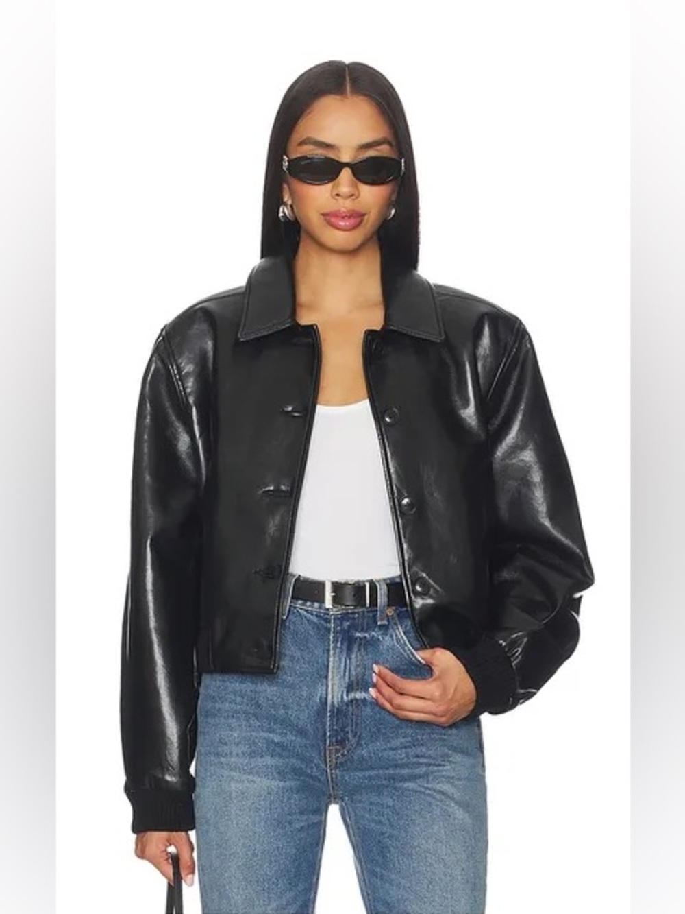 Citizens Of Humanity Lola Bomber Jacket Recycled Leather Blend
